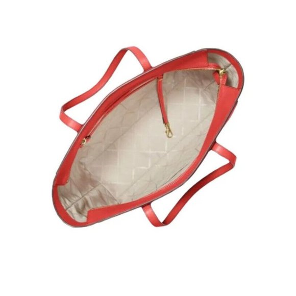 Michael Kors Sinclair Large Pebbled Leather  Tote Red NWT - Picture 3 of 8